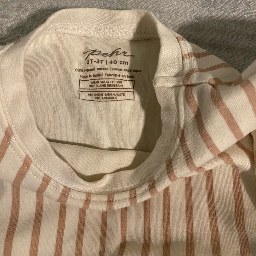 Set of 5 Pehr Organic Cotton Stripes Away organic cotton shorts 2-3T Pajamas - Picture 11 of 13